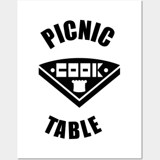 Picnic Table outside cook Posters and Art